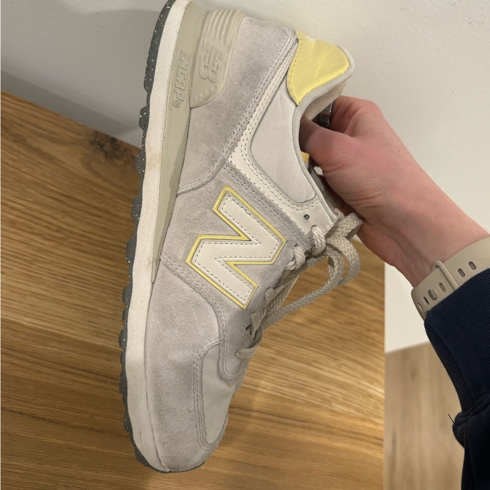 New Balance 574 Yellow/Green/Grey Shoe